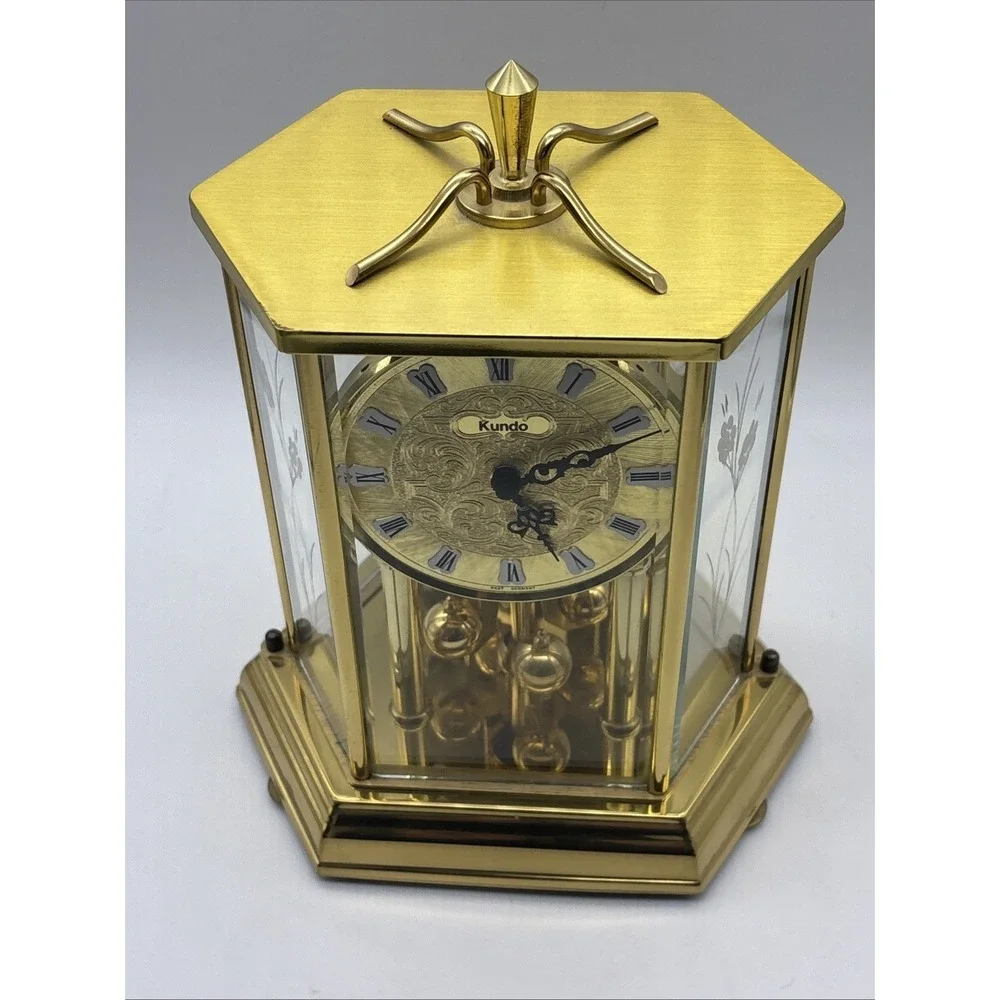 KUNDO Made in Germany Anniversary Floral Clock Kieninger & Obergfell-Read